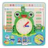 Chiyyak Multifunctional Wooden Calendar Watch, Educational Toy for Children with Date Week Month Time Season, Smooth Edge Safe Non-Toxic view 4