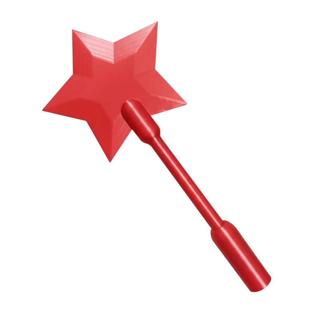 BTDECLAR 3D Printed Wand Tap to Pay, Taps to Pays Wands,Star Magic Wand Contactless Payment Card Holder, Taps-to-Pays Credit Card Wands (Red)