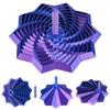 3D Printed Expandable Star Fidget Toy with Handle, Whirling Spiral Sensory Spinner, Stress Relief Desk Toy for Adults & Kids, ADHD Focus Gift (Blue Purple) view 1