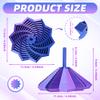 3D Printed Expandable Star Fidget Toy with Handle, Whirling Spiral Sensory Spinner, Stress Relief Desk Toy for Adults & Kids, ADHD Focus Gift (Blue Purple) view 2