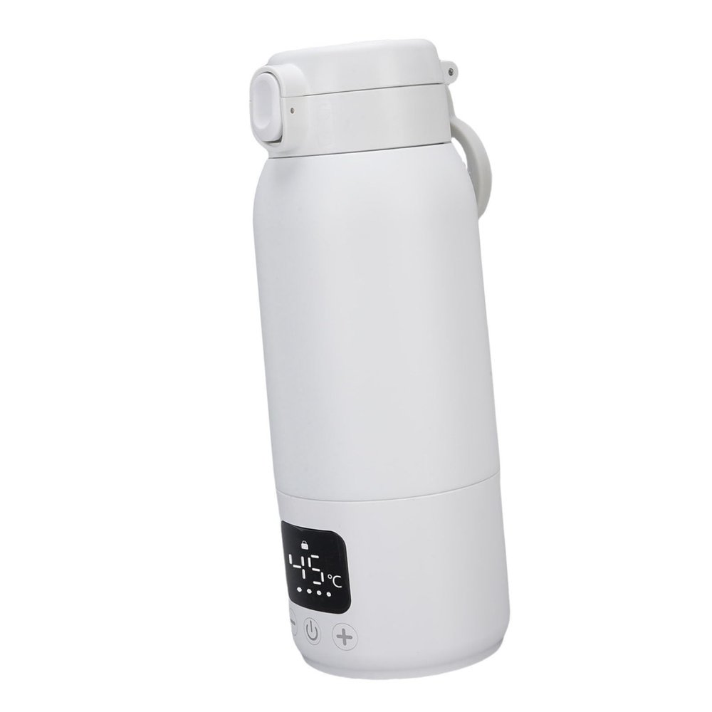 EVGATSAUTO Portable Milk Warmer, 500mL Fast Heating Bottle Warmer for Breastmilk and Water with 316L Heating Plate, 100W Rapid Power