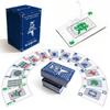 JIHUIJOY 144-Pcs China Mahjong Playing Cards - Waterproof & Non-Slip PVC Material, Large Font for Easy Reading, Durable & Portable, Ideal for Beginners & Elderly, Perfect for Travel, Camping[] view 1