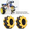 Badafaci 48mm Mecanum Wheel with Artificial Wheel Shape for TT Motors DIY Smart Car Accessories Smooth Running Directional Various Movement Modes (Two Pairs) view 4