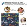 Dinosaur Navy Skeleton Print Jigsaw Puzzles for Adults Families 1000 Pieces Educational Game for Girls Boys Toddler Low Difficulty Puzzle Pieces Fit Together Perfectly 29.5" x 19.7" view 4