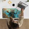 24" x 14" Zoned TCG Playmat, Non Slip Rubber MTG Game Mat, Sea Sloth view 2