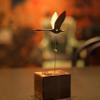 Natural Wonders Wooden Motion Sculpture Collection (Featuring Manta Ray Mechanical Sculpture, Swan Moving Art, and Narwhal Motion Art) (Black swan) view 4
