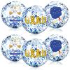 10 Pcs 16inch Graduation Beach Balls, Inflatable Glitter Beach Ball Congrats Grad Sign for Class of 2026, Swimming Pool Graduation Party Supplies for Senior College(Blue) view 1