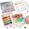 ANPEAC Wooden Montessori Toys,Wooden Educational Toy Xylophone Shape Sorter,Wooden Musical Activity for Preschool Kids Ages 36+ Months view 1