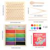 ANPEAC Wooden Montessori Toys,Wooden Educational Toy Xylophone Shape Sorter,Wooden Musical Activity for Preschool Kids Ages 36+ Months view 4