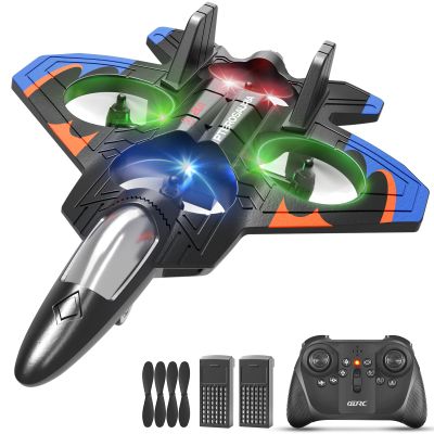 Tubokoro Foam Remote Control Airplanes RC Planes for Kids Adults, RC Airplane Fighter Jet with Light, 360 Flip Fighter Jet Toys, Stunt Roll, Airplane Toy Gifts for Kids Boys