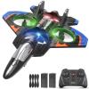 Tubokoro Foam Remote Control Airplanes RC Planes for Kids Adults, RC Airplane Fighter Jet with Light, 360 Flip Fighter Jet Toys, Stunt Roll, Airplane Toy Gifts for Kids Boys view 1