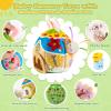Baby Toys 6-12-18 Months - My First Plush Bunny Burrow with Stuffed Animals, Rattle, Crinkle, Teether, Montessori Sensory Toys for Babies Toddlers 1-3, Baby Block Stacking Toy for Boys Girls Gifts view 4