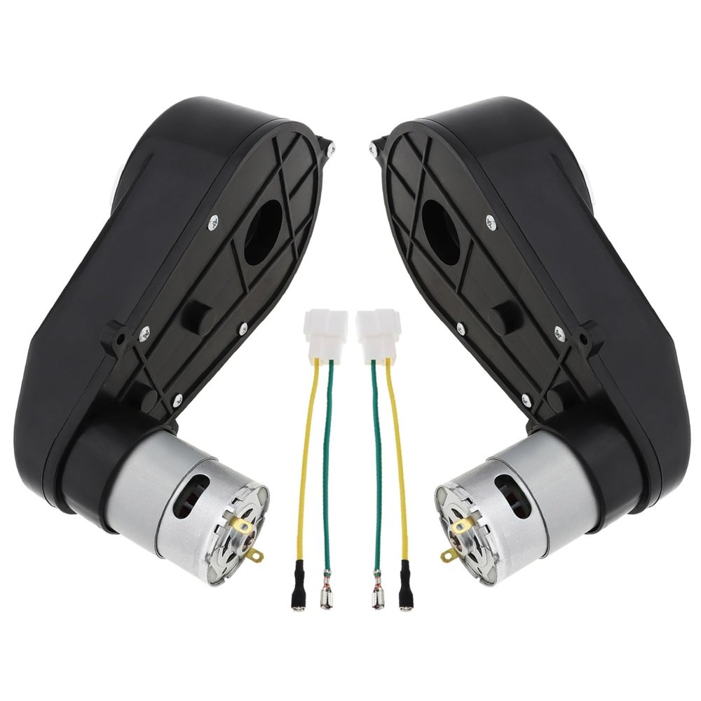 2Pcs 12V/24V RS390/RS550/RS555 Kids Ride On Toys Car Motor Gearbox Wheels High Speed DC for Remote Control 1PCS(550 6V 20000RPM)