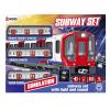 Educational Electric Train Set - Retro Subway Playset with Light and Sound, Encourages Creative Thinking Learning, Education Retro Subway Playsets with Lights Sounds for Kids Aged 4-10 Years Old view 1