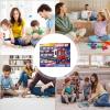 Educational Electric Train Set - Retro Subway Playset with Light and Sound, Encourages Creative Thinking Learning, Education Retro Subway Playsets with Lights Sounds for Kids Aged 4-10 Years Old view 4