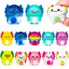 12Pcs Axolotl Slow Squishies Fidget Toys for Adults, Desktop Office Axolotl Squeeze Toys for Autism, Stress Balls for Teens Holiday Party Gifts (Random Colors) view 1