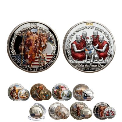 2026 Journey of Peace Mission Commemorative Coin, 2026 Peace Mission Journey Commemorative Coin, Historic 2,300-Mile Pilgrimage Souvenir, for Collectors and Mission Supporters (5Pcs,#G)