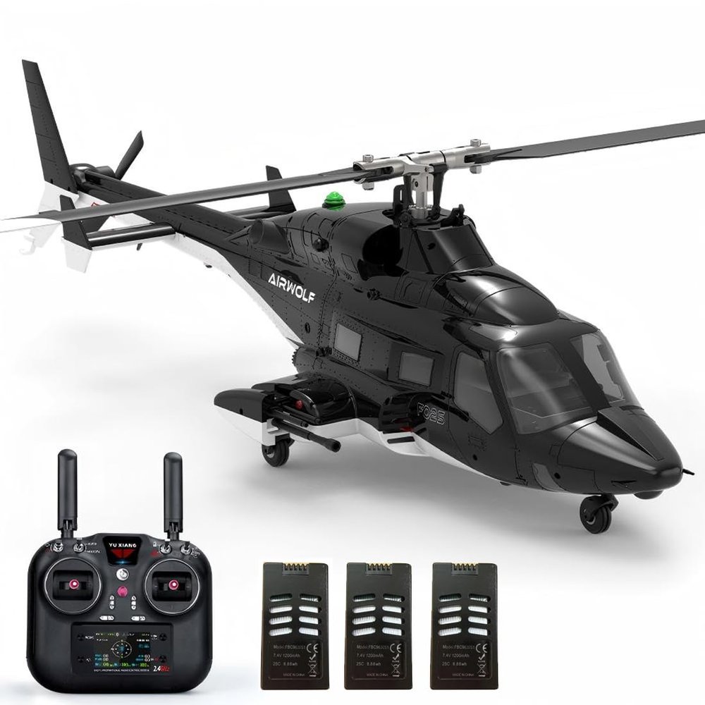 Advanced RC Helicopter for Experienced Pilots, YU Xiang F02S RC Helicopter with Assisted Flight Stabilization, Dual Brushless Hobby Helicopter (Non-Beginner)