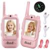 Rechargeable Video Walkie Talkies for Kids, Video Walkie-Talkie Toy Set, Clear Talk Videos Play, Stable Signal, Rechargeable & Eco-Friendly, Single-Channel Encrypted Connection (Pink-2) view 1