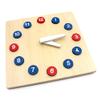 HLS maoyi Montessori Wooden Kids's Toy Clock, Teaching Aid Preschool Kids Recognize Time for Development and Family Interaction view 3