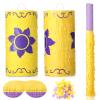 1 Set Purple Sun Princess Birthday Decorations Purple and Gold Princess Piata Party Supplies Hanging Piata with Blindfold and Bat for Birthday Party Baby Showers Game Decorations Wedding Photo Props view 1