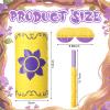 1 Set Purple Sun Princess Birthday Decorations Purple and Gold Princess Piata Party Supplies Hanging Piata with Blindfold and Bat for Birthday Party Baby Showers Game Decorations Wedding Photo Props view 2