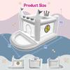 Easyair Inflatable Bounce House for Kids, PVC Small Bouncy Castle Outdoor with Basketball Hoop, Ball Pit, Rings, Target Game, Jumping, Pump Included view 2