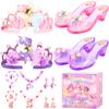 Unicorn Dress Up Shoes for Girls, Unicorn Toys Princess Dress Up Set with Headband, Jewelry Necklace Bracelet, Pretend Play Dress Up Toys for Girls Age 3-6, Birthday view 1
