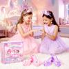 Unicorn Dress Up Shoes for Girls, Unicorn Toys Princess Dress Up Set with Headband, Jewelry Necklace Bracelet, Pretend Play Dress Up Toys for Girls Age 3-6, Birthday view 2