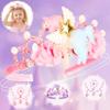 Unicorn Dress Up Shoes for Girls, Unicorn Toys Princess Dress Up Set with Headband, Jewelry Necklace Bracelet, Pretend Play Dress Up Toys for Girls Age 3-6, Birthday view 3