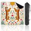 31.5" x 31.5" Mahjong Mat for Table with Carrying Bag Whimsical Tigers Floral Celestial Patterns Bright Non-Slip Noise-Reducing Game Mat Mahjong Accessories for Poker Dominoes Board Games view 1