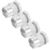 12mm to 17mm Wheel Hex Conversion Adapter for 1/10 RC Crawler, Aluminum Alloy RC Car Hex Adapter with Multiple Color Options, Compatible with HSP 94123 Model (Silver) view 2