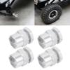 12mm to 17mm Wheel Hex Conversion Adapter for 1/10 RC Crawler, Aluminum Alloy RC Car Hex Adapter with Multiple Color Options, Compatible with HSP 94123 Model (Silver) view 4