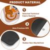 31.5" x 31.5" Mahjong Mat for Table with Carrying Bag Leopard Leaf Botanical Elements Abstract Vase Design Non-Slip Noise-Reducing Game Mat Mahjong Accessories for Poker Dominoes Board Games view 4
