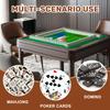 31.5" x 31.5" Mahjong Mat for Table with Carrying Bag Cheetah Palm Tree Chinese Inspired Vase Green Leopard Non-Slip Noise-Reducing Game Mat Mahjong Accessories for Poker Dominoes Board Games view 3
