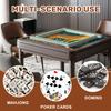 31.5" x 31.5" Mahjong Mat for Table with Carrying Bag Illustrative Cheetah Surrounded by Vibrant Floral Non-Slip Noise-Reducing Game Mat Mahjong Accessories for Poker Dominoes Board Games view 3
