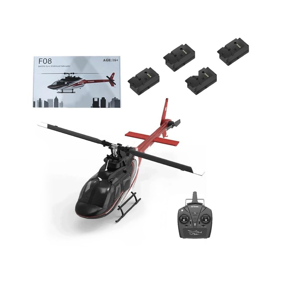 Advanced RC Helicopter for Experienced Pilots, YU Xiang F08 1:27 Scale RC Helicopter with Brushless Direct-Drive & Assisted Flight Stabilization, 6-Channel Hobby Helicopter