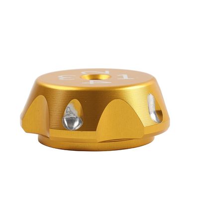 Cninba13 1 Pc Rear Shock Suspension Setting Adjuster Decoration Cap Suspension Nut Cover Aluminum Golden For Can Am Ryker 600 900 Rally Edition Sport Ace 19+ Models Accessories