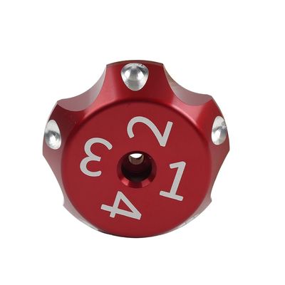 Cninba13 Suspension Nut Cover Rear Shock Suspension Setting Adjuster Decoration Cap 1 Pc For Can Am Ryker 600 900 Rally Edition Sport Ace 2019+ Models Accessories Aluminum Red