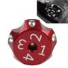 Cninba13 Suspension Nut Cover Rear Shock Suspension Setting Adjuster Decoration Cap 1 Pc For Can Am Ryker 600 900 Rally Edition Sport Ace 2019+ Models Accessories Aluminum Red view 3