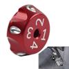 Cninba13 Suspension Nut Cover Rear Shock Suspension Setting Adjuster Decoration Cap 1 Pc For Can Am Ryker 600 900 Rally Edition Sport Ace 2019+ Models Accessories Aluminum Red view 4
