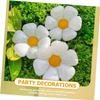 TINEASUR Daisy Balloons Foil Party Balloons 10pcs Set Large Medium Small Sizes White Floral Decorations for Birthday Shower Wedding Celebration view 3
