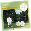 TINEASUR Daisy Balloons Foil Party Balloons 10pcs Set Large Medium Small Sizes White Floral Decorations for Birthday Shower Wedding Celebration view 4