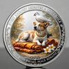 2026 Peace Mission Journey Commemorative Coin, A Timeless Tribute to The Historic 2,300-Mile Pilgrimage of Compassion, Collectible Proof Finish Coin, Honoring Monk & Dog Companionship (10 pcs,Grey 1) view 2