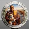 2026 Peace Mission Journey Commemorative Coin, A Timeless Tribute to The Historic 2,300-Mile Pilgrimage of Compassion, Collectible Proof Finish Coin, Honoring Monk & Dog Companionship (10 pcs,Grey 1) view 4