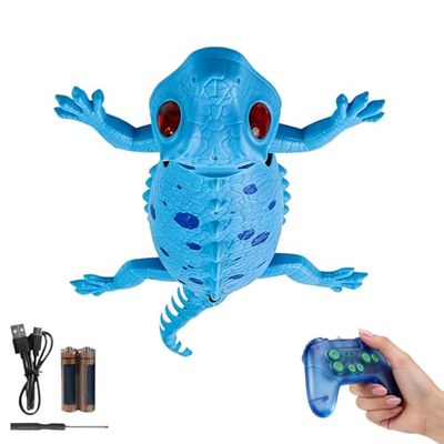 Genrico Gecko Climber | Rechargeable Fun Game with 2 Modes Electric Light - Gecko Robot for Wall Fun | for Preschool Boys and Girls
