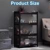 AMQYDT Figures and Curio Collection Display Case, Floor Standing Clear Showcase, with Doors Flip-top Double Door Design for Convenient Storage Cabinet Display Cases, for Collectibles view 2