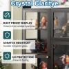 AMQYDT Figures and Curio Collection Display Case, Floor Standing Clear Showcase, with Doors Flip-top Double Door Design for Convenient Storage Cabinet Display Cases, for Collectibles view 3
