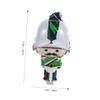 LALADEFIEE 5pcs Christmas Nutcracker Soldier Foil Balloons Party Decoration Set Small Inflatable Decorative Balloons for Holiday Celebration and Photo Backdrop view 2