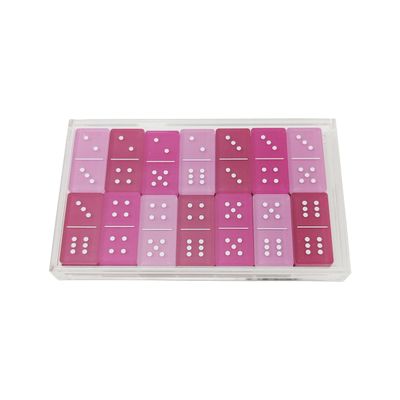 Ashland Pink Dominoes Tabletop Game, Spring Home Decor